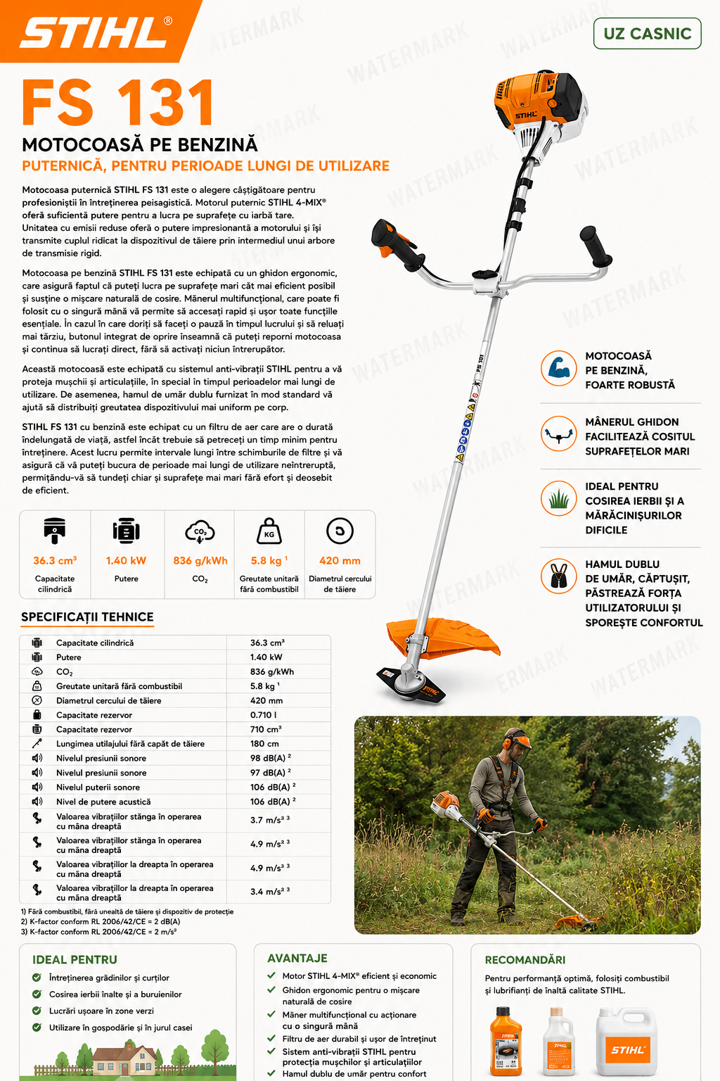 STIHL FS 131 Motocoasa STIHL FS 131 BENZINA STIHL FS 131