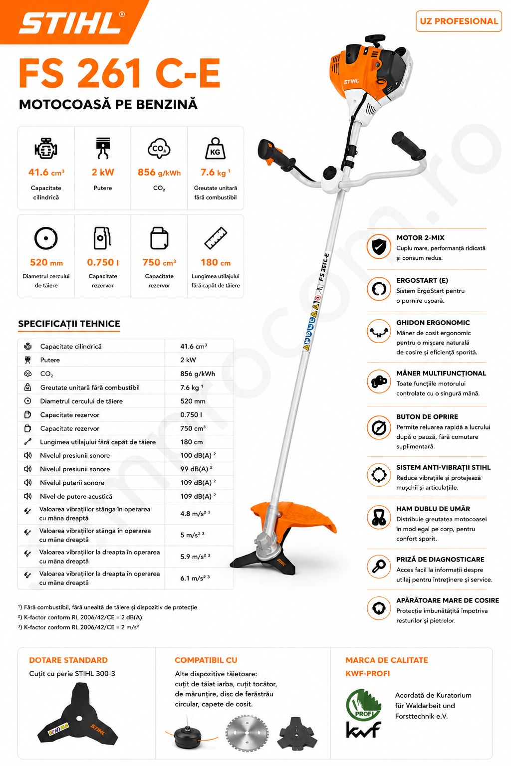 stihl fs 261 c-e Motocoasa STIHL FS 261 C-E BENZINA stihl fs 261 c e