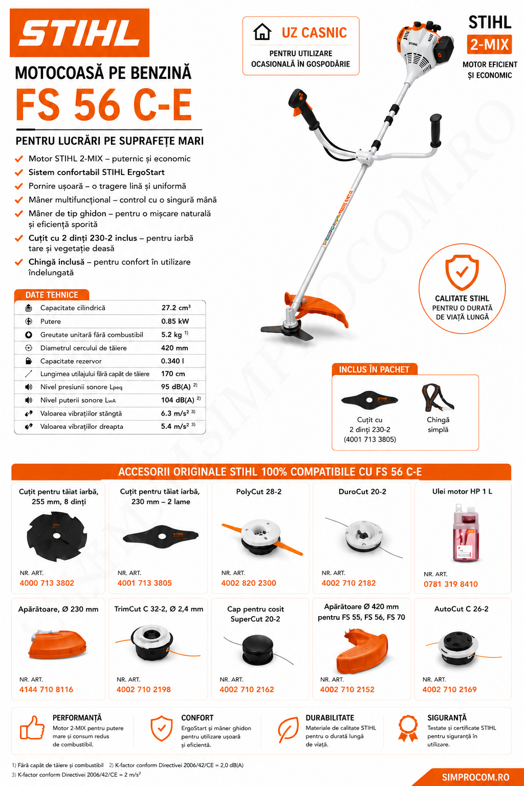 STIHL FS 56 C-E Motocoasa STIHL FS 56 C-E BENZINA STIHL FS 56 C E
