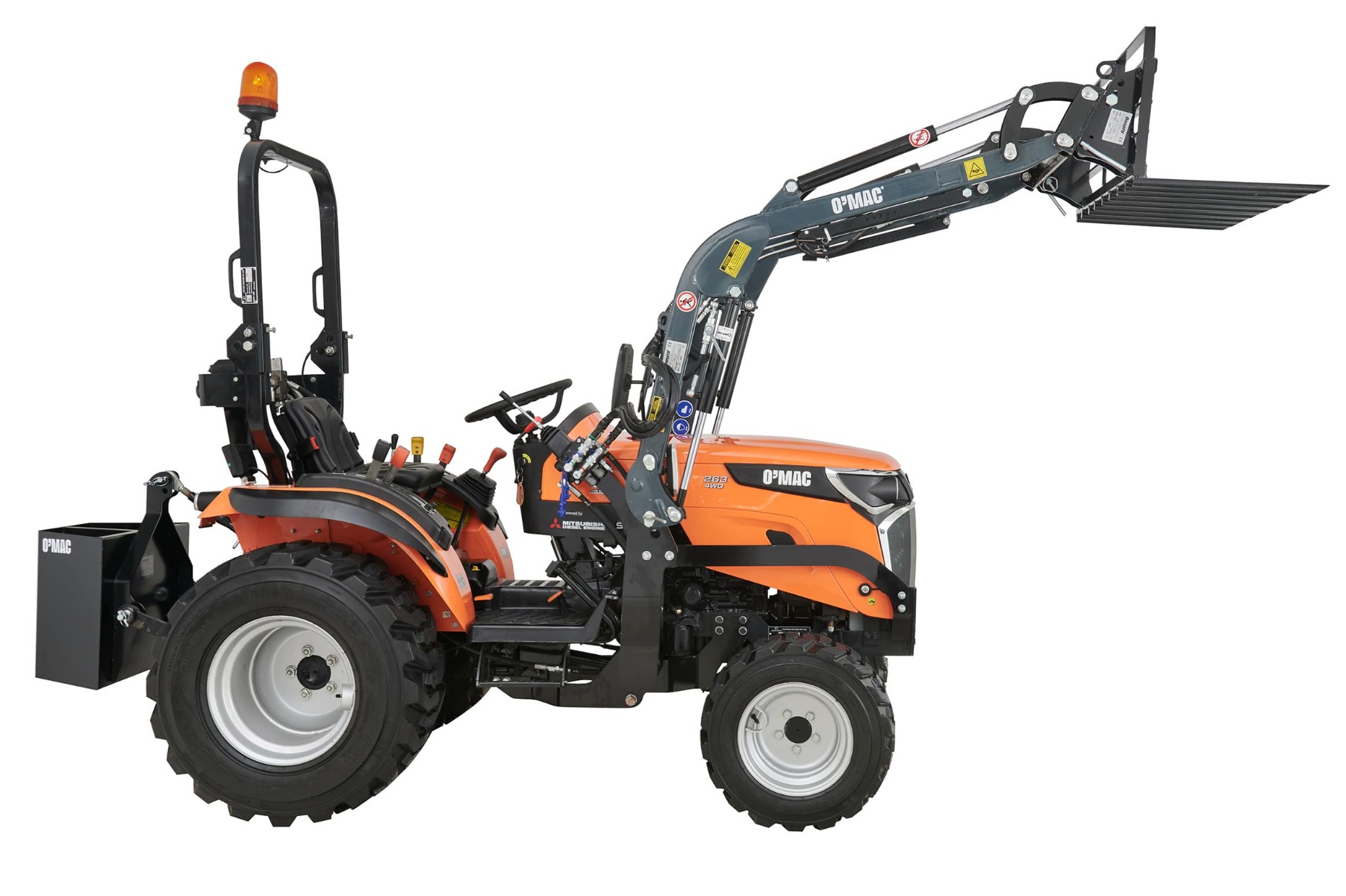 FURCA GUNOI INCARCATOR FRONTAL 2200 - O'MAC TR 25000 - FARA TRACTOR ! furca gunoi incarcator frontal 2200 o mac tr 25000 12