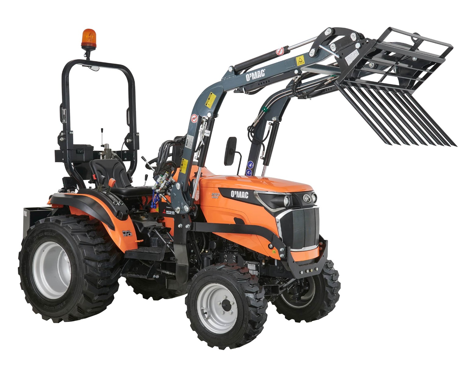 FURCA GUNOI INCARCATOR FRONTAL 2200 - O'MAC TR 25000 - FARA TRACTOR ! furca gunoi incarcator frontal 2200 o mac tr 25000 9