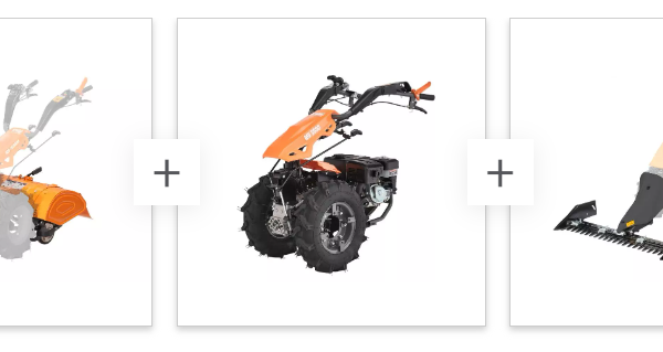 MOTOCULTIVATOR O'MAC MV 9000 + FREZA 65cm + SISTEM & MASA