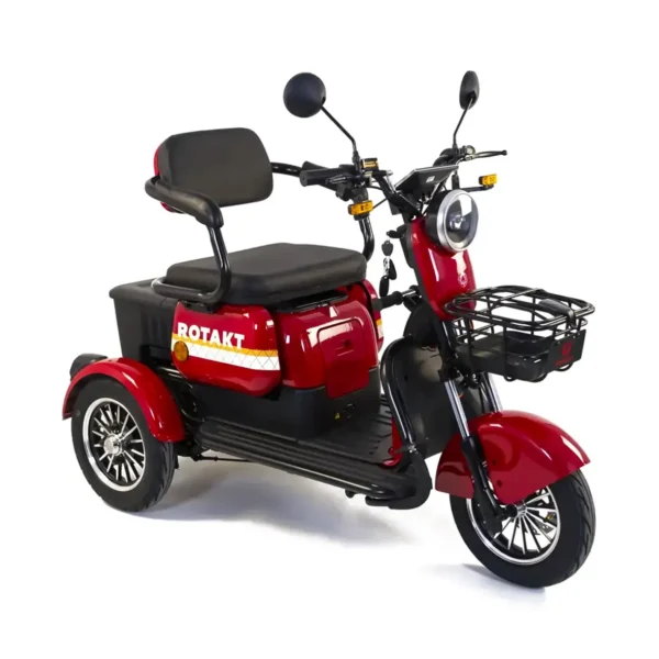 Triciclu electric cu 3 roti Rotakt Safari Motor 1000W 25 km/h autonomie pana la 62 km baterie plumb-acid 60V 20Ahgreutate maximă 187 kg fără permis
