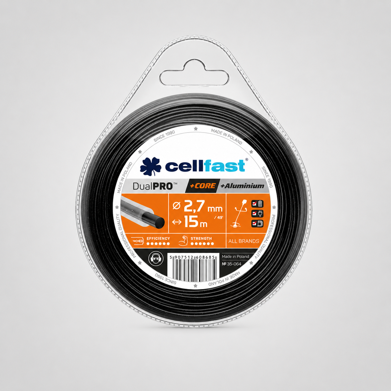 FIR NYLON CU ALUMINIU DUAL PRO ROTUND 2.7 MM X 15 M FIR NYLON CU ALUMINIU DUAL PRO ROTUND 2.7 MM X 15 M