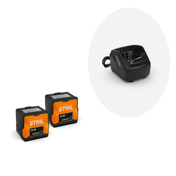 Set acumulatori STIHL 2 x AK 20 si AL 101