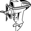 hand-drawn-icon-of-boat-motor-vector